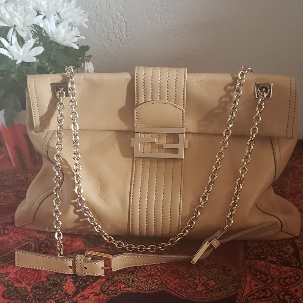 Cream Fendi Purse